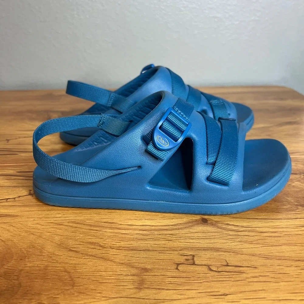 Chaco Chillos Sport Sandals Kids Size‎ 3 Ocean Blue Adjustable Strap Water Shoes